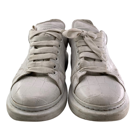 【中古】 ALEXANDER McQUEEN アレキサンダーマックイン オーバーサイズド スニーカー 42 メンズ 白 22042209 AS