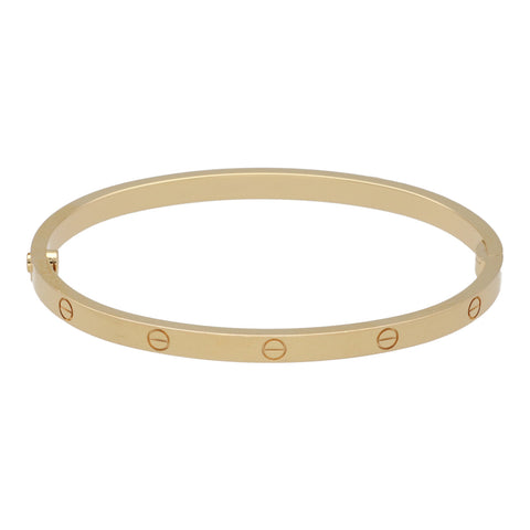 【中古】 Cartier カルティエ LOVE ブレスレット スモールモデル 16 K18YG イエローゴールド ラブ SM バングル 22043712 RS