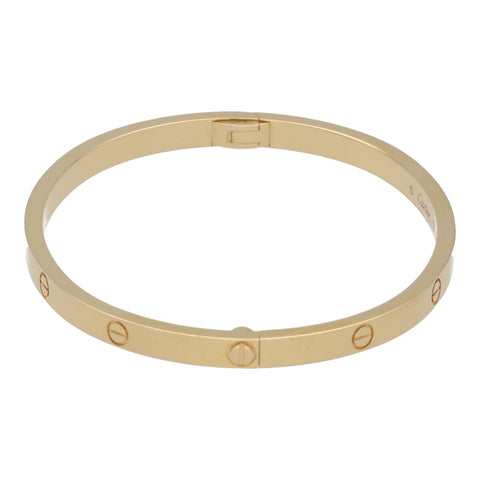 【中古】 Cartier カルティエ LOVE ブレスレット スモールモデル 16 K18YG イエローゴールド ラブ SM バングル 22043712 RS