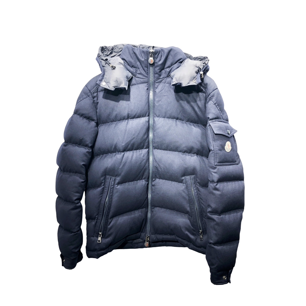 【中古】 MONCLER モンクレール モンジュネーブル ダウンジャケット B20914033805 ネイビー サイズ:2 アウター メンズ 23002161 DS