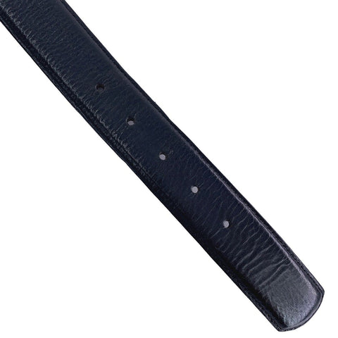 【中古】 CHROME HEARTS クロムハーツ メンズベルト クラシックオーバル クロスバックルベルト 32インチ 全長 約100cm シルバー ブラック 23010669 MY
