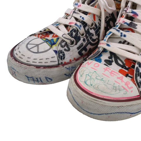 【中古】 VETEMENTS ヴェトモン グラフィティ ハイカット スニーカー Graffiti High Cut Sneaker BOON THE SHOP限定 23010755 AO