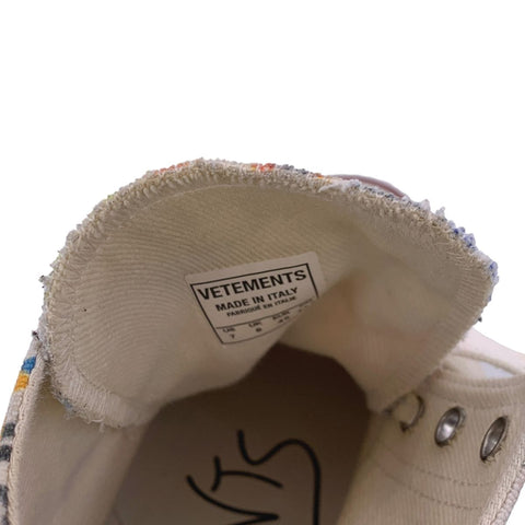 【中古】 VETEMENTS ヴェトモン グラフィティ ハイカット スニーカー Graffiti High Cut Sneaker BOON THE SHOP限定 23010755 AO