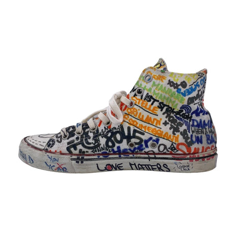 【中古】 VETEMENTS ヴェトモン グラフィティ ハイカット スニーカー Graffiti High Cut Sneaker BOON THE SHOP限定 23010755 AO