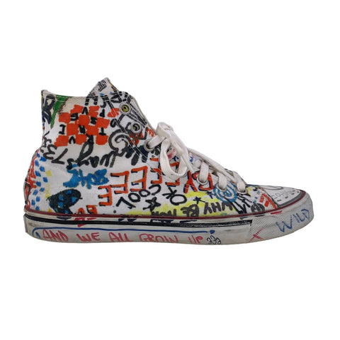 【中古】 VETEMENTS ヴェトモン グラフィティ ハイカット スニーカー Graffiti High Cut Sneaker BOON THE SHOP限定 23010755 AO