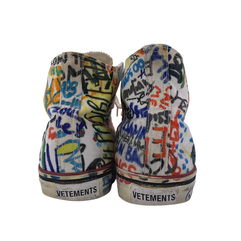 【中古】 VETEMENTS ヴェトモン グラフィティ ハイカット スニーカー Graffiti High Cut Sneaker BOON THE SHOP限定 23010755 AO