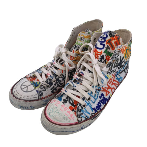 【中古】 VETEMENTS ヴェトモン グラフィティ ハイカット スニーカー Graffiti High Cut Sneaker BOON THE SHOP限定 23010755 AO