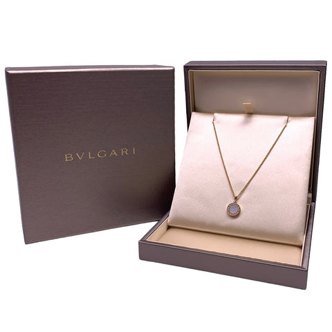 【中古】 BVLGARI ブルガリ ブルガリブルガリ ネックレス 358376 K18PG マザー・オブ・パール ホワイト シェル ピンクゴールド ペンダント 23013779 RS