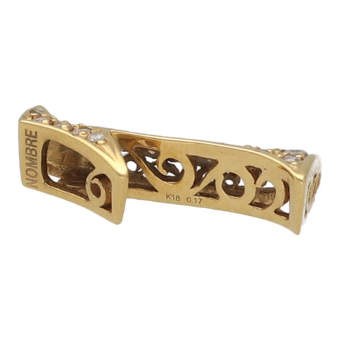 【中古】ゆきざき NOMBRE ノンブル ナンバーペンダントトップ【1】Sサイズ Y.NOMBRE.12.6.1.S K18YG イエローゴールド ダイヤモンド 数字 ネックレス ペンダント チャーム 23014180 RS