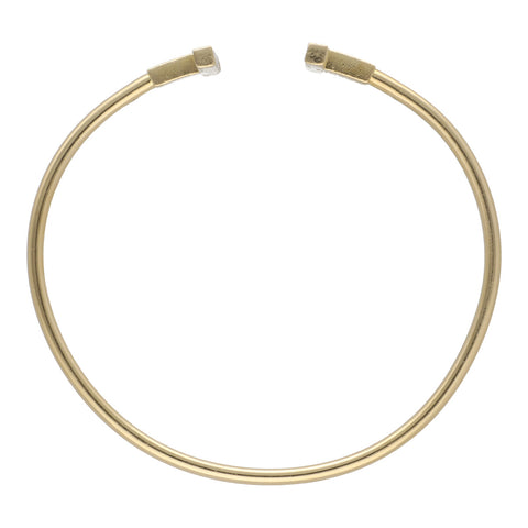 【中古】 Tiffany ＆ Co. ティファニー Tワイヤーブレスレット YG ダイヤモンド ブレスレット 60010754 Au750 ゴールド バングル 23014487 DS