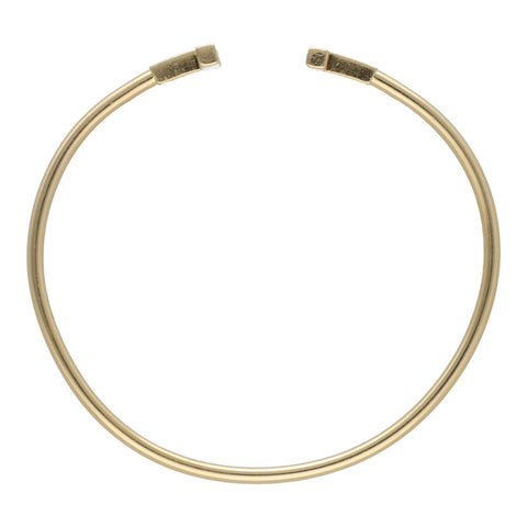 【中古】 Tiffany ＆ Co. ティファニー Tワイヤーブレスレット YG ダイヤモンド ブレスレット 60010754 Au750 ゴールド バングル 23014487 DS