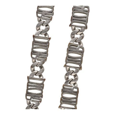 【中古】 Dior ディオール ショーン ステューシー チェーンリンク ネックレス 20AW シルバー アクセサリー 23014769DS