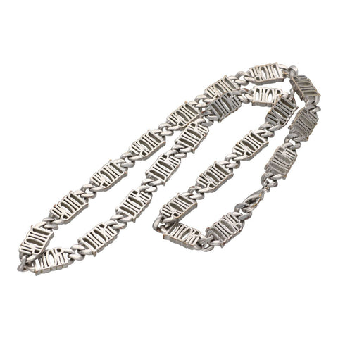 【中古】 Dior ディオール ショーン ステューシー チェーンリンク ネックレス 20AW シルバー アクセサリー 23014769DS