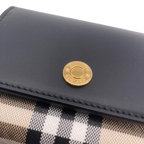 【中古】 BURBERRY バーバリー ランカスター 三つ折り財布 137956 ベージュ メンズ 23016829 AS