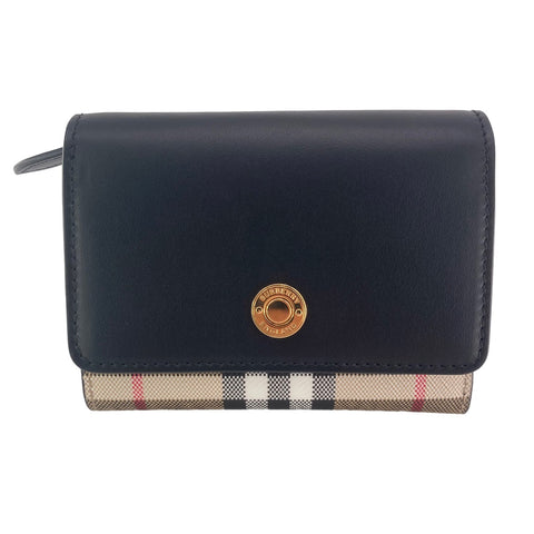 【中古】 BURBERRY バーバリー ランカスター 三つ折り財布 137956 ベージュ メンズ 23016829 AS