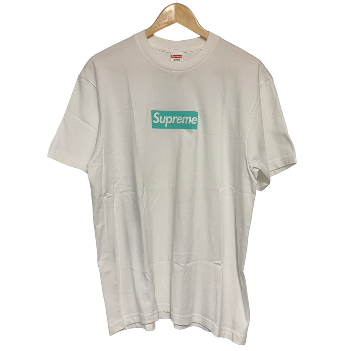 【中古】 SUPREME × TIFFANY＆Co. シュプリーム ティファニー BOX Logo Tee ホワイト Mサイズ Tシャツ カットソー 23017743DS