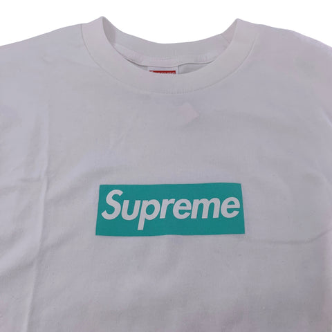 【中古】 SUPREME × TIFFANY＆Co. シュプリーム ティファニー BOX Logo Tee ホワイト Mサイズ Tシャツ カットソー 23017743DS