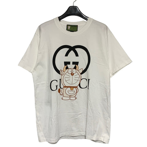 【中古】 GUCCI グッチ ドラえもん 半袖 Tシャツ S 616036 ホワイト 白 牛 丑 トップス カットソー 23017748 RS