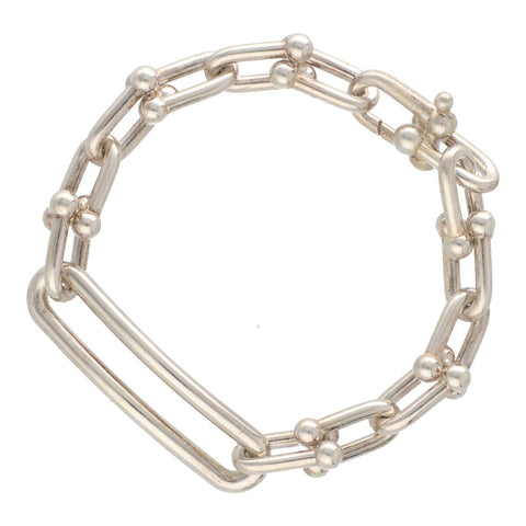 【中古】 TIFFANY&Co. ティファニー ハードウェア ミディアム リンク ブレスレット Ag925 シルバー アクセサリー 23017884 RS