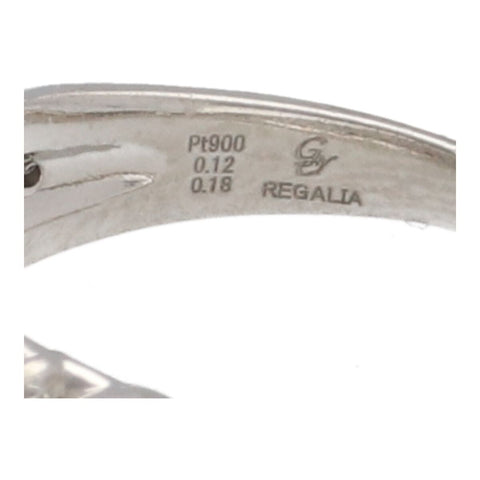 【中古】 ゆきざき レガリア ダイヤモンド リング 18号 YMR20.1.2.5 Pt900 ダイヤモンド プラチナ 指輪 23017885 RS
