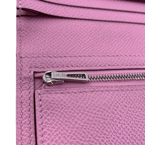 【中古】 HERMES エルメス  レディース財布  2143600336105 ベアンスフレ ヴォーエプソン U刻印 SV金具 モーヴシルベストル 23018670 MK