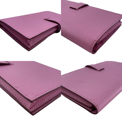 【中古】 HERMES エルメス  レディース財布  2143600336105 ベアンスフレ ヴォーエプソン U刻印 SV金具 モーヴシルベストル 23018670 MK