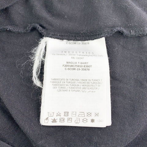 【中古】 MONCLER モンクレール ロゴ Tシャツ F20918C75910 ブラック XS カットソー 半袖 23018840DS