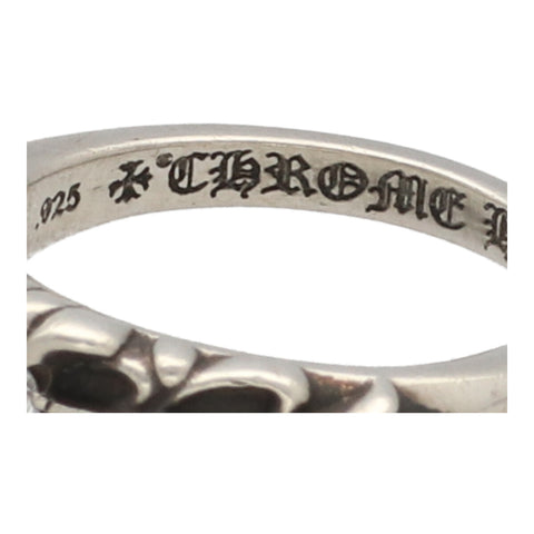 【中古】 CHROME HEARTS クロムハーツ ベイビークラシック フローラルクロス リング 12号 SV925 ダイヤモンド シルバー 指輪 23018944 RS