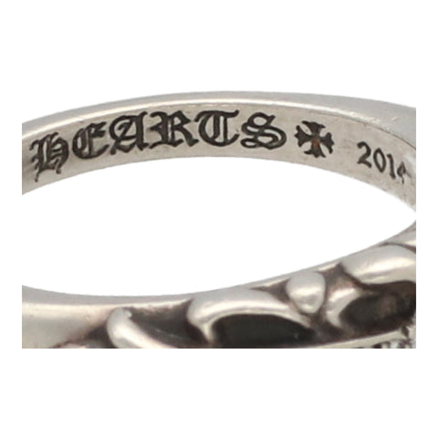 【中古】 CHROME HEARTS クロムハーツ ベイビークラシック フローラルクロス リング 12号 SV925 ダイヤモンド シルバー 指輪 23018944 RS
