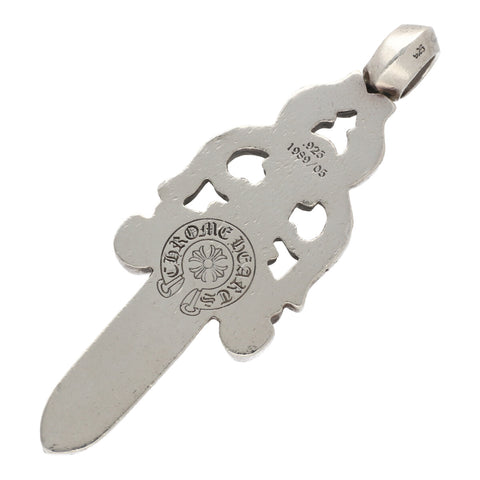 【中古】 CHROME HEARTS クロムハーツ ラージダガー SV925 シルバー オールド 旧型 ネックレス ペンダント トップ チャーム 23019522 RS