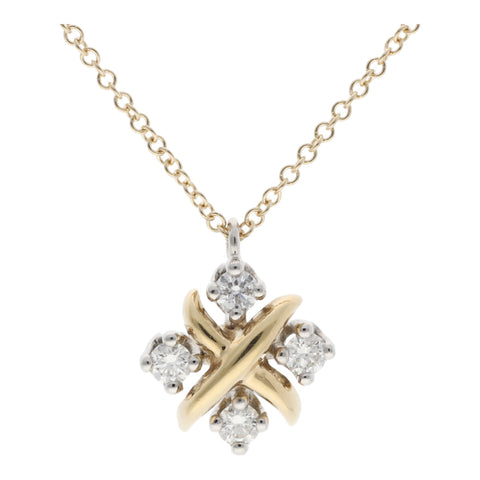 【中古】 Tiffany ＆ Co. ティファニー リン ペンダント ネックレス・ペンダント ジャン・シュランバージェ 60022674 K18YG ネックレス　Pt950 23020286 LI