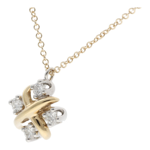 【中古】 Tiffany ＆ Co. ティファニー リン ペンダント ネックレス・ペンダント ジャン・シュランバージェ 60022674 K18YG ネックレス　Pt950 23020286 LI