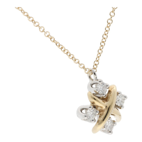 【中古】 Tiffany ＆ Co. ティファニー リン ペンダント ネックレス・ペンダント ジャン・シュランバージェ 60022674 K18YG ネックレス　Pt950 23020286 LI
