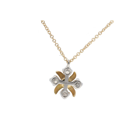 【中古】 Tiffany ＆ Co. ティファニー リン ペンダント ネックレス・ペンダント ジャン・シュランバージェ 60022674 K18YG ネックレス　Pt950 23020286 LI