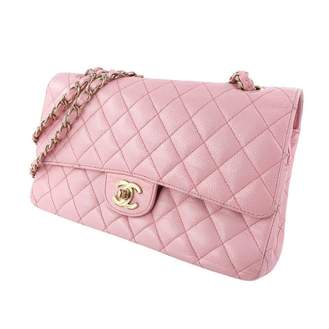 【中古】 CHANEL シャネル マトラッセ25 チェーンショルダー キャビアスキン ピンク 23020567 AK