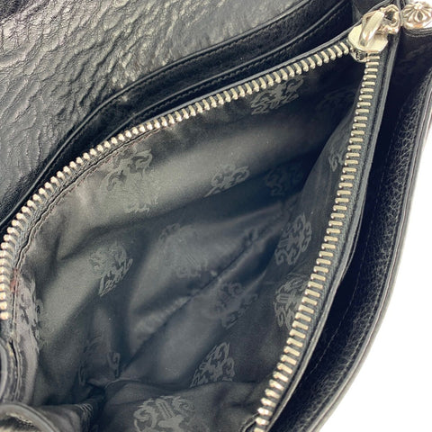 【中古】 CHROME HEARTS クロムハーツ JUDY クロスボール ボタン ウォレット レザー メンズ 財布 ブラック 23021084 MY