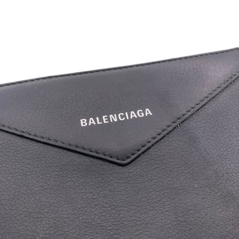 【中古】 BALENCIAGA バレンシアガ  レザーラウンドジップ ウォレット メンズ 長財布  504547 黒 23021545 AS