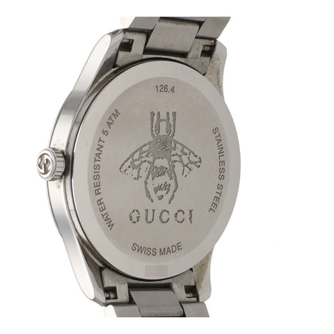 【中古】 GUCCI グッチ Gタイムレス クオーツ 38mm SS ステンレススチール シルバー ゴールド ビー コンビカラー 腕時計 23022411 RS