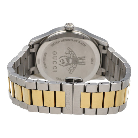 【中古】 GUCCI グッチ Gタイムレス クオーツ 38mm SS ステンレススチール シルバー ゴールド ビー コンビカラー 腕時計 23022411 RS