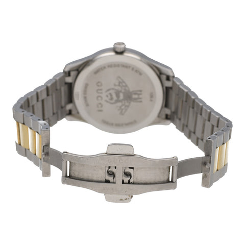 【中古】 GUCCI グッチ Gタイムレス クオーツ 38mm SS ステンレススチール シルバー ゴールド ビー コンビカラー 腕時計 23022411 RS