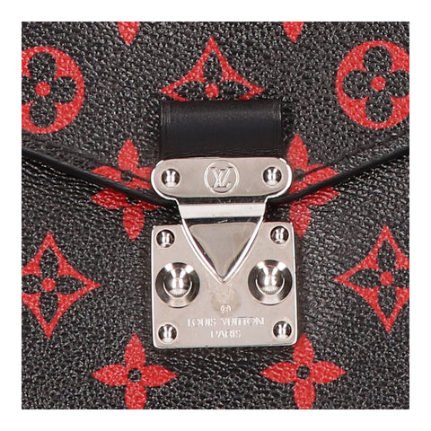 【中古】 LOUIS VUITTON ルイ・ヴィトン ポシェット・メティス MM M41462 モノグラム・アンフラルージュ ブラック レッド ショルダーバッグ ハンドバッグ セカンドバッグ 2WAY 23022567 RS