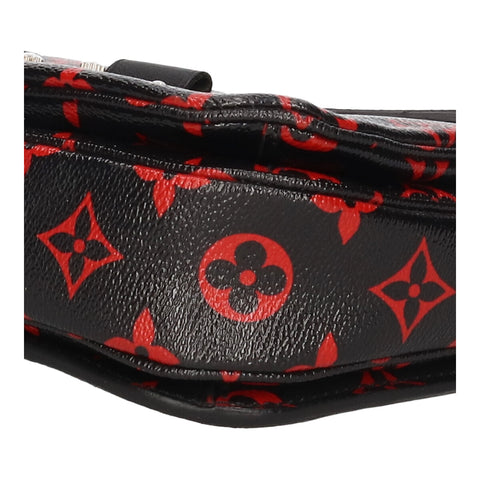 【中古】 LOUIS VUITTON ルイ・ヴィトン ポシェット・メティス MM M41462 モノグラム・アンフラルージュ ブラック レッド ショルダーバッグ ハンドバッグ セカンドバッグ 2WAY 23022567 RS