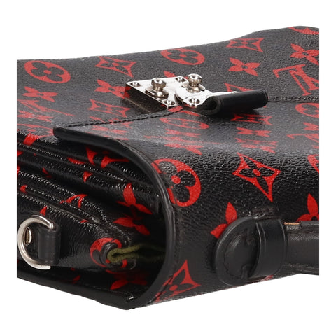 【中古】 LOUIS VUITTON ルイ・ヴィトン ポシェット・メティス MM M41462 モノグラム・アンフラルージュ ブラック レッド ショルダーバッグ ハンドバッグ セカンドバッグ 2WAY 23022567 RS