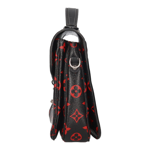 【中古】 LOUIS VUITTON ルイ・ヴィトン ポシェット・メティス MM M41462 モノグラム・アンフラルージュ ブラック レッド ショルダーバッグ ハンドバッグ セカンドバッグ 2WAY 23022567 RS