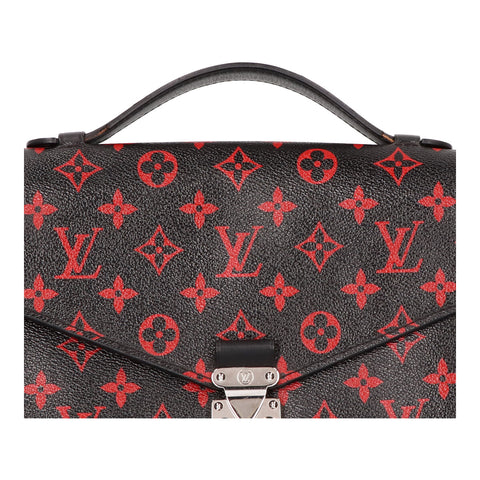 【中古】 LOUIS VUITTON ルイ・ヴィトン ポシェット・メティス MM M41462 モノグラム・アンフラルージュ ブラック レッド ショルダーバッグ ハンドバッグ セカンドバッグ 2WAY 23022567 RS