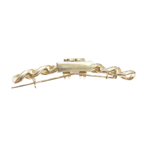 【中古】 CHANEL シャネル バレッタ 髪飾り  B21C チェーンモチーフ ラインストーン 23023322 YM