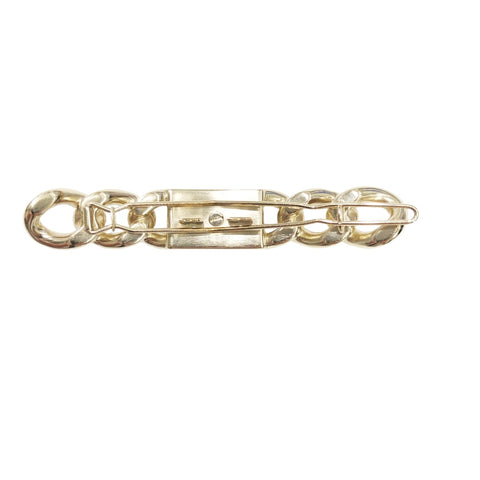【中古】 CHANEL シャネル バレッタ 髪飾り  B21C チェーンモチーフ ラインストーン 23023322 YM