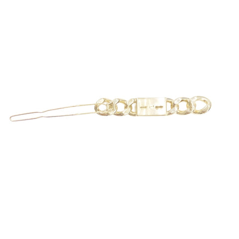 【中古】 CHANEL シャネル バレッタ 髪飾り  B21C チェーンモチーフ ラインストーン 23023322 YM