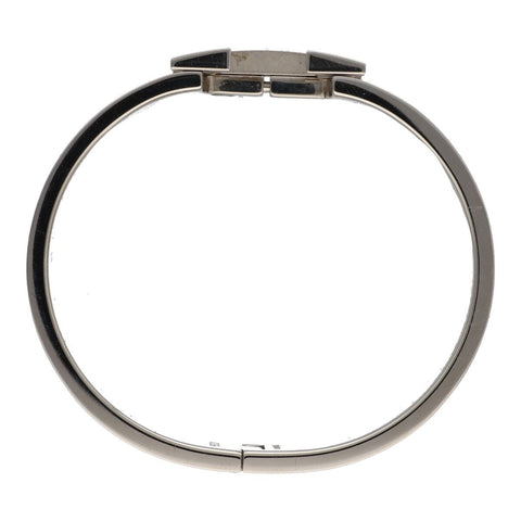 【中古】 HERMES エルメス クリッククラック GM オレンジ シルバー バングル ブレスレット 23026424 RS