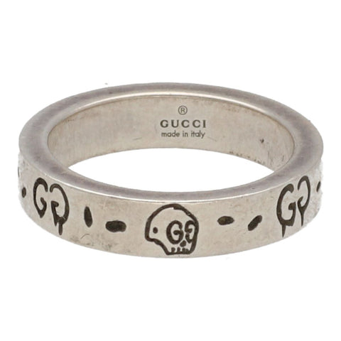 【中古】 GUCCI グッチ 〔グッチゴースト〕 シルバー リング 9 477932 J8400 0701 Ag925 GG 指輪 23026787 RS